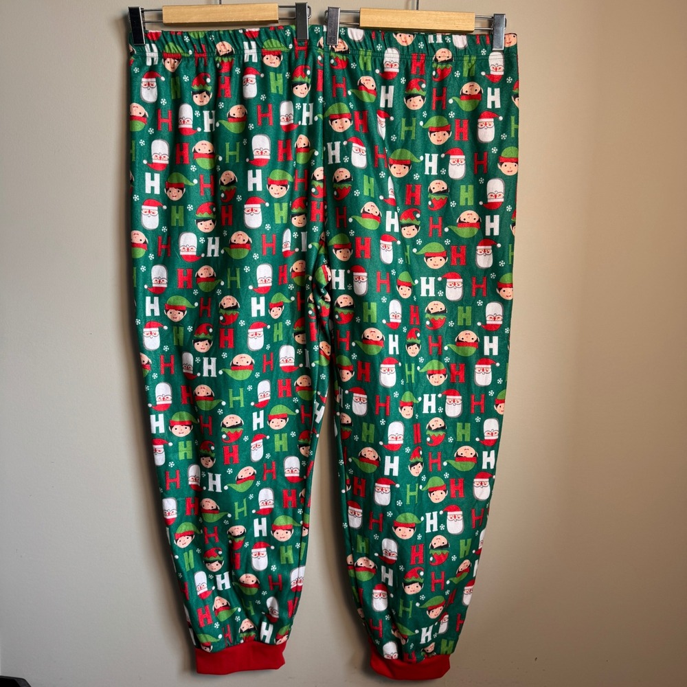 Arie by Ariella Womens 3X Pajama Pants Lounge Sleepwear Green Christmas Holiday